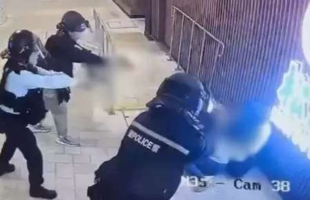 Polic�a dispara y mata a sujeto armado