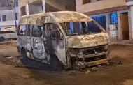 Callao: Presuntos extorsionadores prenden fuego a combi luego de lanzarle un artefacto explosivo
