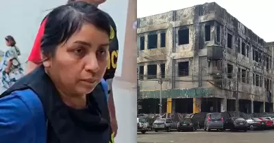 Capturaron a pr�fuga responsable del incendio en galer�a Nicolini.