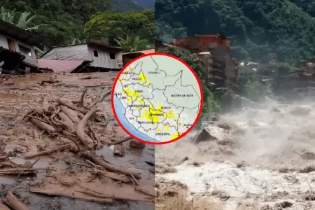 M�s de 40 provincias del Per� en riesgo extremo de activaci�n de quebradas