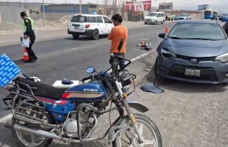 Violento choque termin� con la vida de un motociclista
