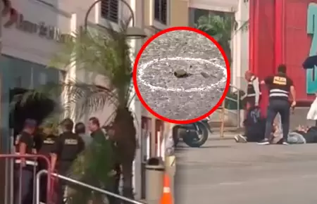 Balacera se produjo en pleno centro comercial en la Av. Argentina.