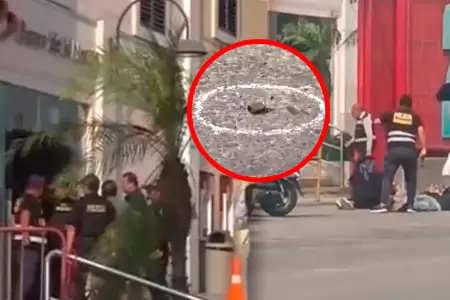 Balacera se produjo en pleno centro comercial en la Av. Argentina.