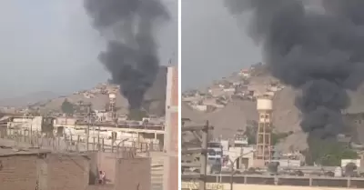 Se registra incendio en SJL