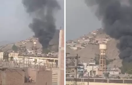 Se registra incendio en SJL