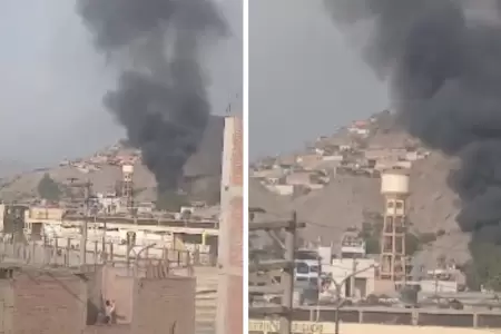 Se registra incendio en SJL