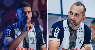 Hern�n Barcos y su primera reacci�n