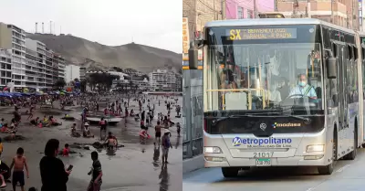 Metropolitano anuncia servicio playero hasta Anc�n.