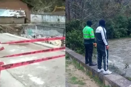 Contin�a b�squeda de menor que cay� al r�o Huach�n.