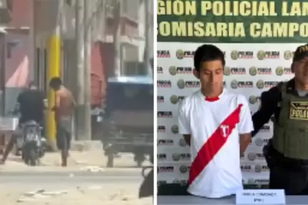 Detienen en Chiclayo a falso delivery