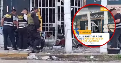 Fiscal�a inicia investigaci�n a dos detenidos por atentados en Trujillo