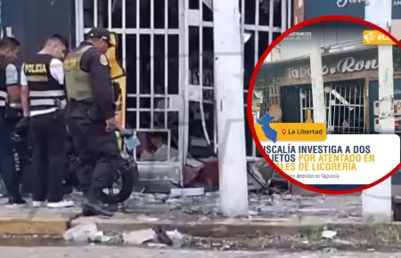 Fiscal�a inicia investigaci�n a dos detenidos por atentados en Trujillo