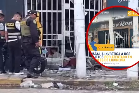 Fiscal�a inicia investigaci�n a dos detenidos por atentados en Trujillo