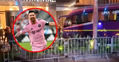 Messi y su equipo llegaron a hotel miraflorino para hospedarse previo a la Tarde