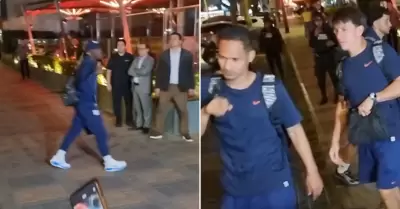 Primeras im�genes de futbolistas "agredidos"