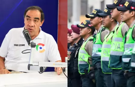 Candidato Yonhy Lescano propone una reorganizaci�n de la Polic�a Nacional del Pe