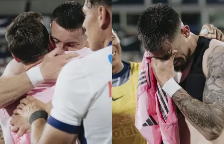 Alan Cantero se quebr� tras intercambiar camiseta con Lionel Messi.