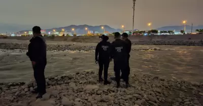 Cad�ver fue hallado a orillas del R�o R�mac en Ate.