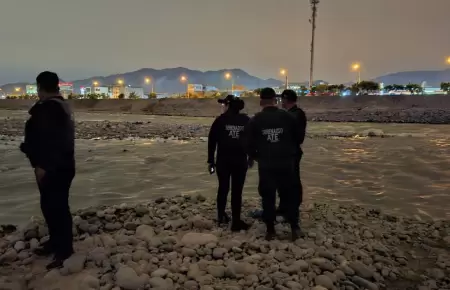 Cad�ver fue hallado a orillas del R�o R�mac en Ate.