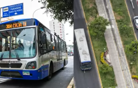As� funcionar� la v�a exclusiva del corredor Azul en la avenida Arequipa.