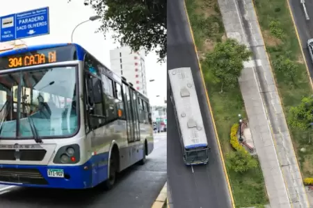 As� funcionar� la v�a exclusiva del corredor Azul en la avenida Arequipa.