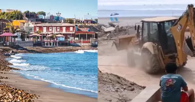 Playa de Pacasmayo ya respira libertad: demuelen camal de 80 a�os.