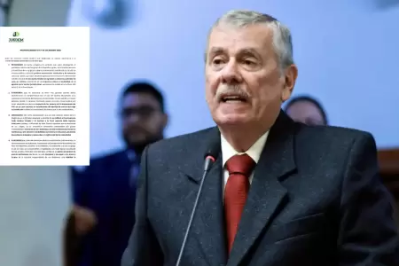 JUSDEM rechaza amenazas de Fernando Rospigliosi contra jueces.