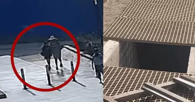 Dos menores de edad caen a tragaluz en plaza de Mi Per� y resultan graves