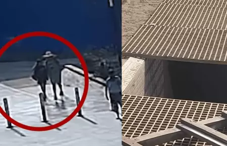 Dos menores de edad caen a tragaluz en plaza de Mi Per� y resultan graves