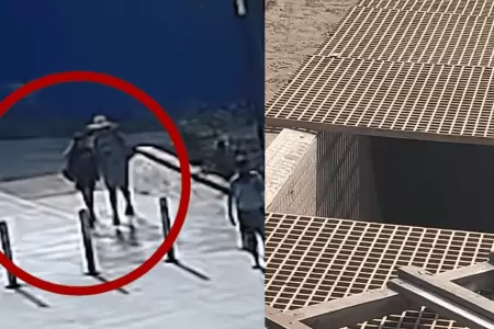 Dos menores de edad caen a tragaluz en plaza de Mi Per� y resultan graves