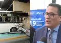 Presidente de ATU descarta falla humana en accidente del Metropolitano: "Conductor cumpli� con su descanso"