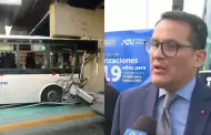 Presidente de ATU descarta falla humana en accidente del Metropolitano: "Conductor cumpli� con su descanso"