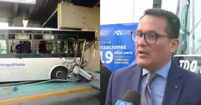 Presidente de la ATU descart� falla humana y mec�nica en accidente de bus de Met