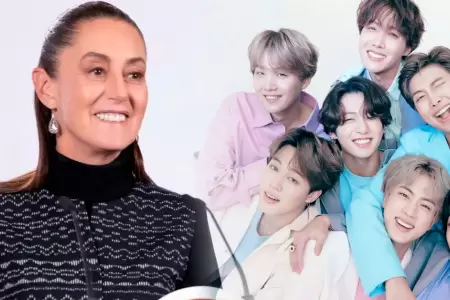 Sheinbaum pide m�s conciertos de BTS en M�xico.