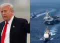 Donald Trump mete presi�n y anuncia que una "hermosa armada" se dirige hacia Ir�n