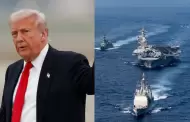 Donald Trump mete presi�n y anuncia que una "hermosa armada" se dirige hacia Ir�n