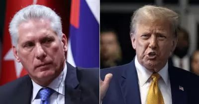 Miguel D�az-Canel y Donald Trump