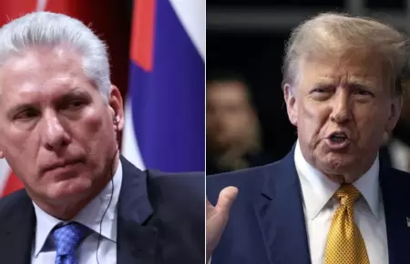 Miguel D�az-Canel y Donald Trump