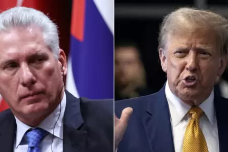 Miguel D�az-Canel y Donald Trump