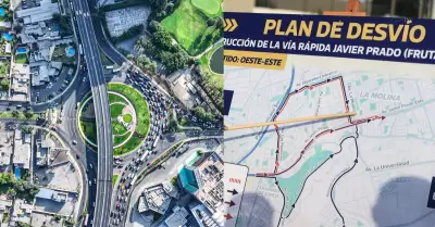 Inicia plan de desv�os para nueva obra v�a r�pida Golf-Los Frutales en La Molina