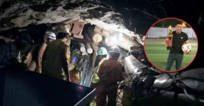 Minero artesanal queda atrapado en Ayacucho.