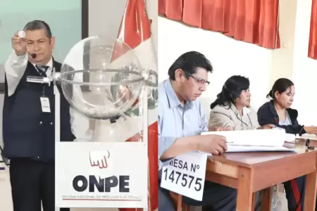 ONPE realizar� HOY el sorteo oficial de miembros de mesa para Elecciones 2026