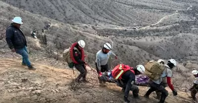 Rescate exitoso en la regi�n Ica.