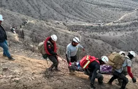 Rescate exitoso en la regi�n Ica.