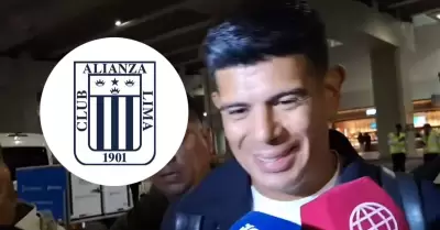 Esteban Pavez lleg� a la capital para unirse a las filas de Alianza Lima.