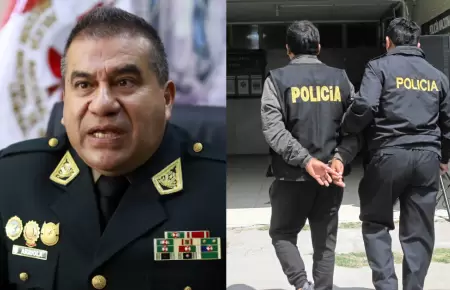 �scar Arriola advierte a polic�as: "A la c�rcel los que pasen la l�nea y se unan