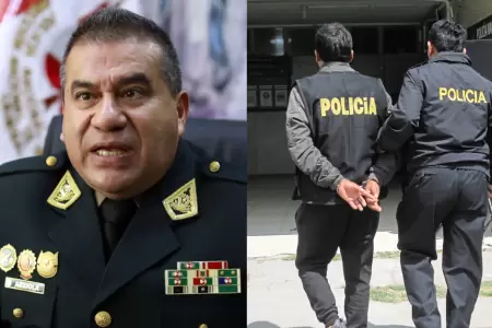 �scar Arriola advierte a polic�as: "A la c�rcel los que pasen la l�nea y se unan