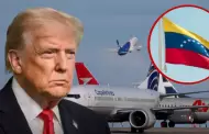 Donald Trump ordena la apertura de vuelos comerciales sobre Venezuela