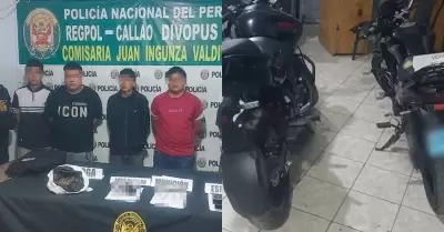 Banda criminal que operaba en el Callao fue desarticulada.