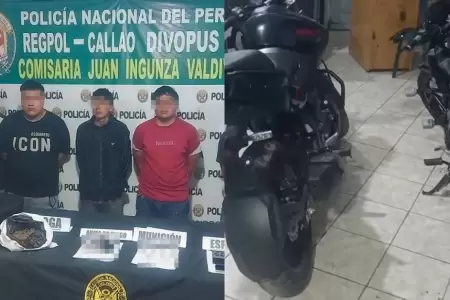 Banda criminal que operaba en el Callao fue desarticulada.